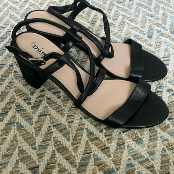 Dune Black block heel sandal - size 10 - Picture 1 of 6